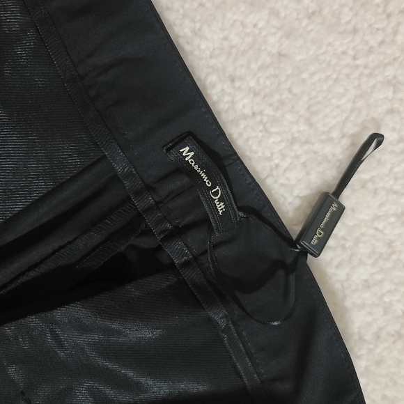 Massimo Dutti High-waist Pleated Black Trousers - Picture 8 of 8